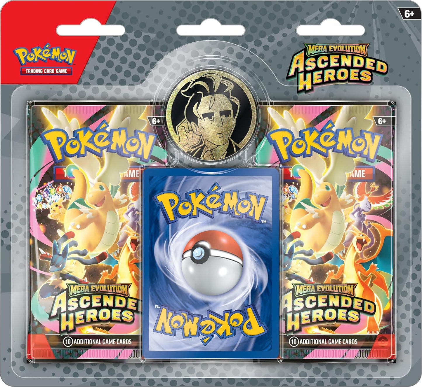 Pokemon TCG: Mega Evolution: Heroes Ascendidos: Blister de 2 paquetes (Komala de larry)