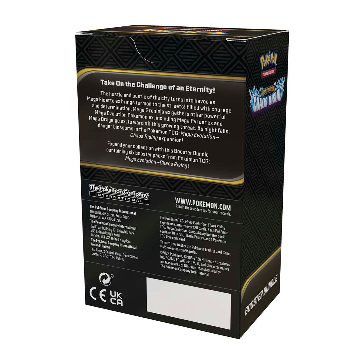 Pokémon TCG: Mega Evolution-Chaos Rising Booster Bundle (INGLES)