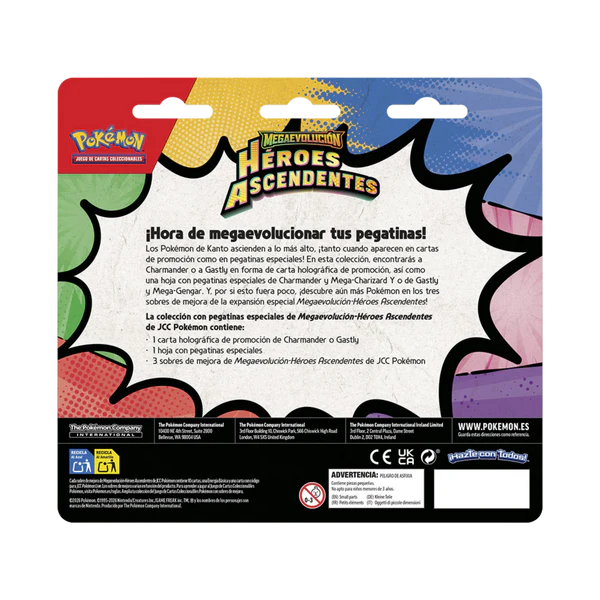 Pokémon TCG: Mega Evolution—Ascended Heroes Tech Sticker Collection - Gastly (ESPAÑOL)