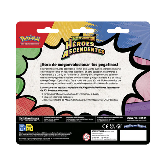 Pokémon TCG: Mega Evolution—Ascended Heroes Tech Sticker Collection - Gastly (ESPAÑOL)