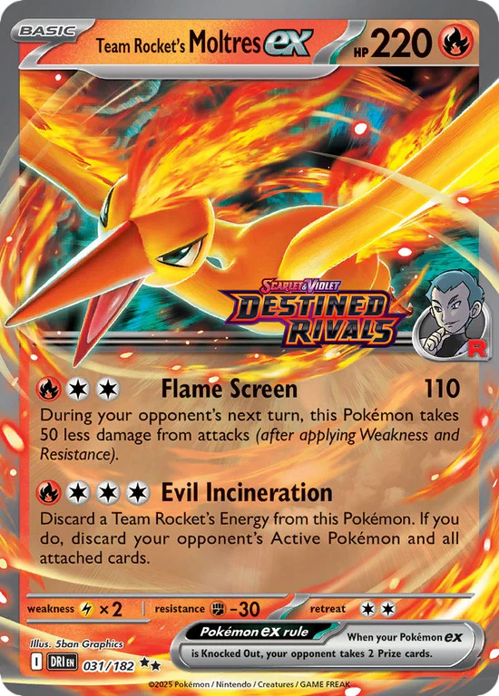 Team Rocket’s Moltres ex Ultra-Premium Collection INGLES