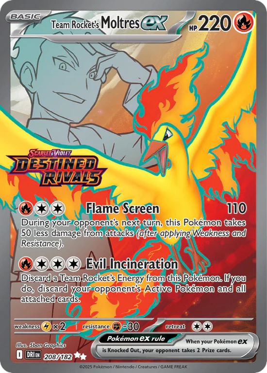 Team Rocket’s Moltres ex Ultra-Premium Collection INGLES