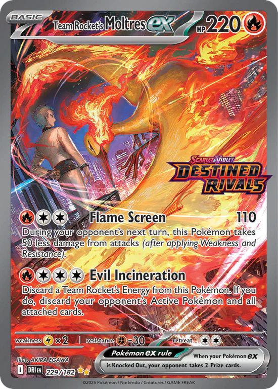 Team Rocket’s Moltres ex Ultra-Premium Collection INGLES