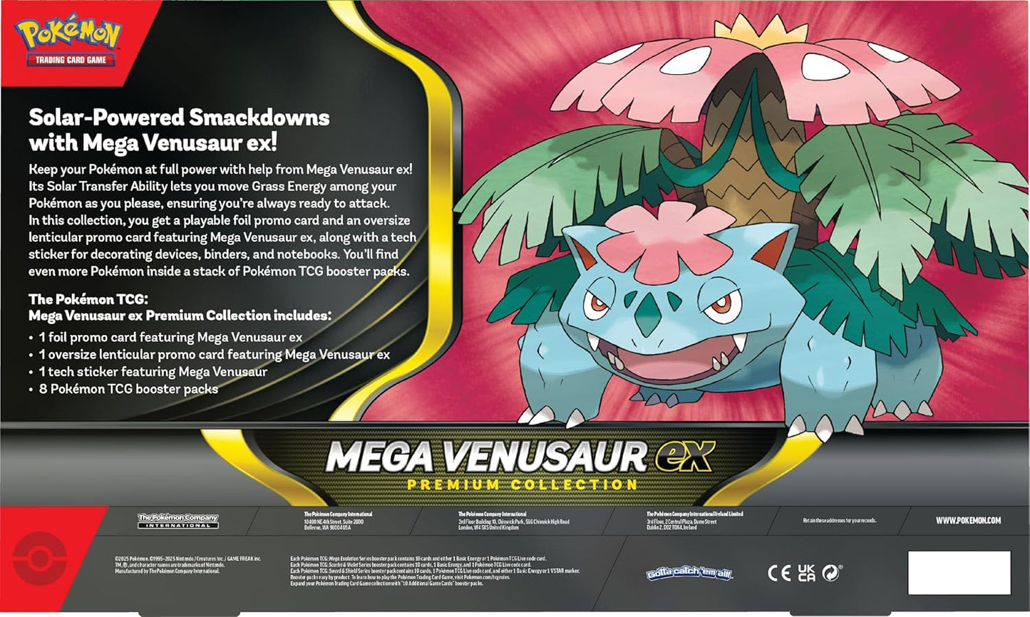 Pokémon TCG: Mega Venusaur ex Premium Collection Box (INGLES)