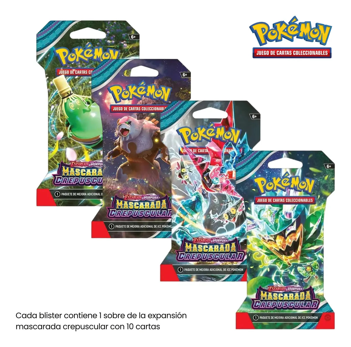 Pokémon Tcg: Mascarada Crepuscular Sleeved Booster Pack (ESPAÑOL)