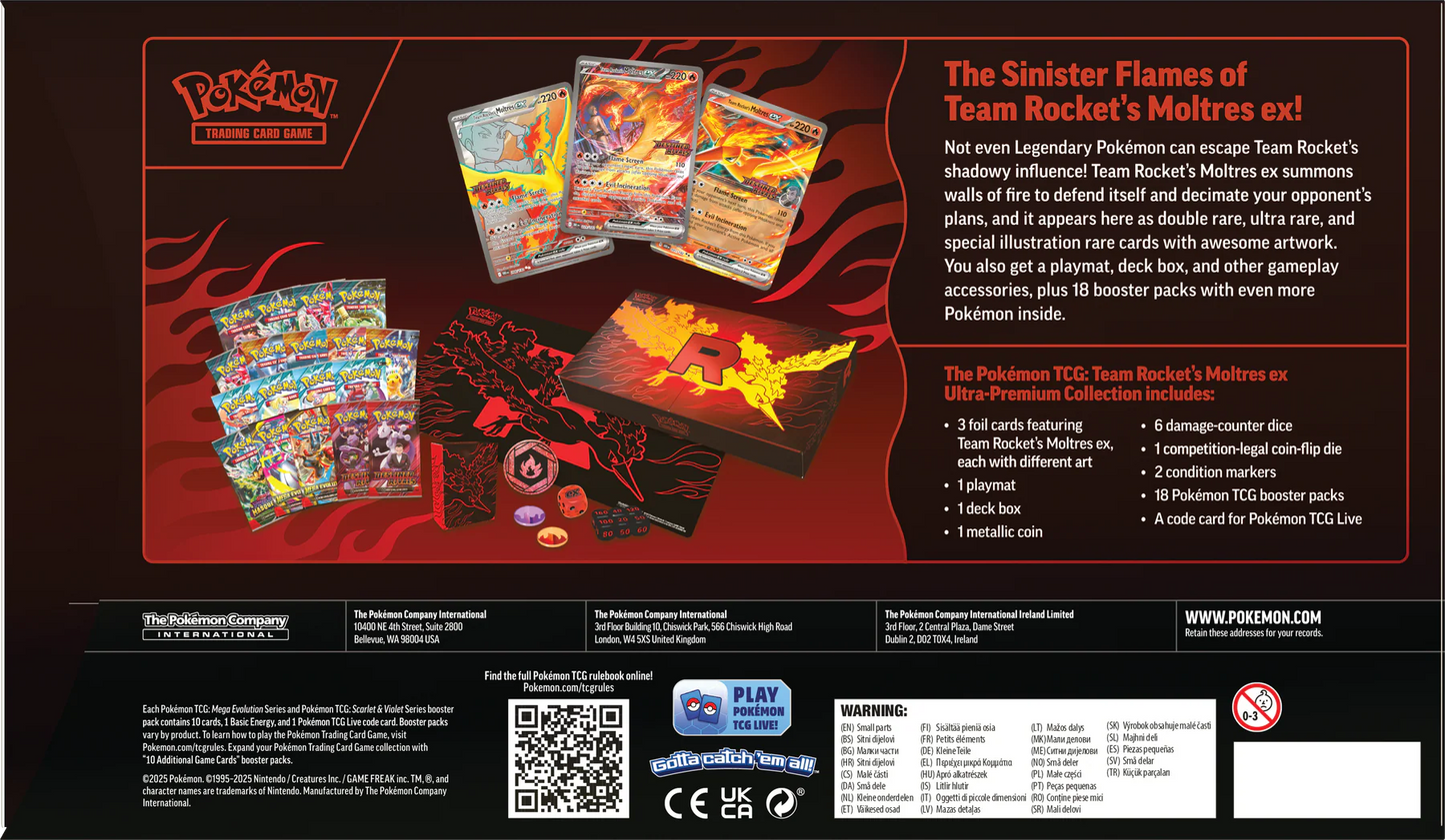 Team Rocket’s Moltres ex Ultra-Premium Collection INGLES