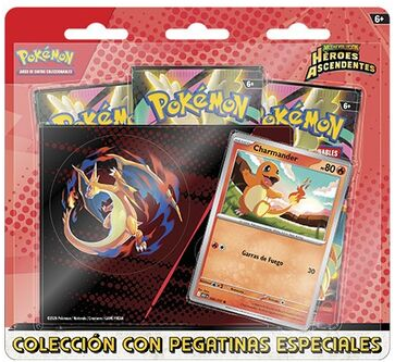 Pokémon TCG: Mega Evolution—Ascended Heroes Tech Sticker Collection - Charmander (ESPAÑOL)