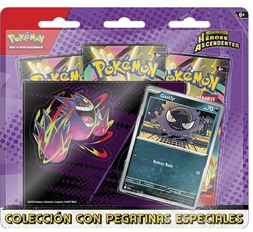 Pokémon TCG: Mega Evolution—Ascended Heroes Tech Sticker Collection - Gastly (ESPAÑOL)